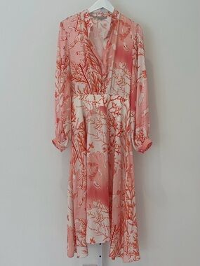 STELLA McCARTNEY CORAL SILK DRESS SIZE IT 40 / US 6 NWOTS!